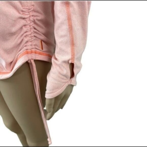 LUCY Tech Dashing Stripes Athletic Orange Sherbet Top Size Medium - Picture 5 of 12